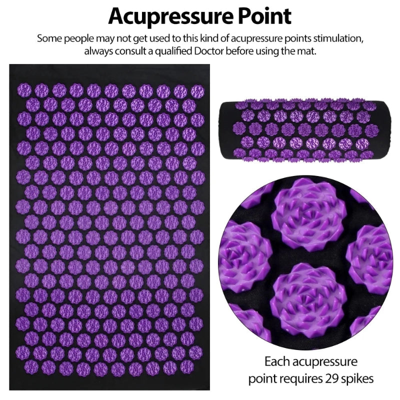 ZenSpike™ Acupressuurmat & kussen set - Rek&Strek