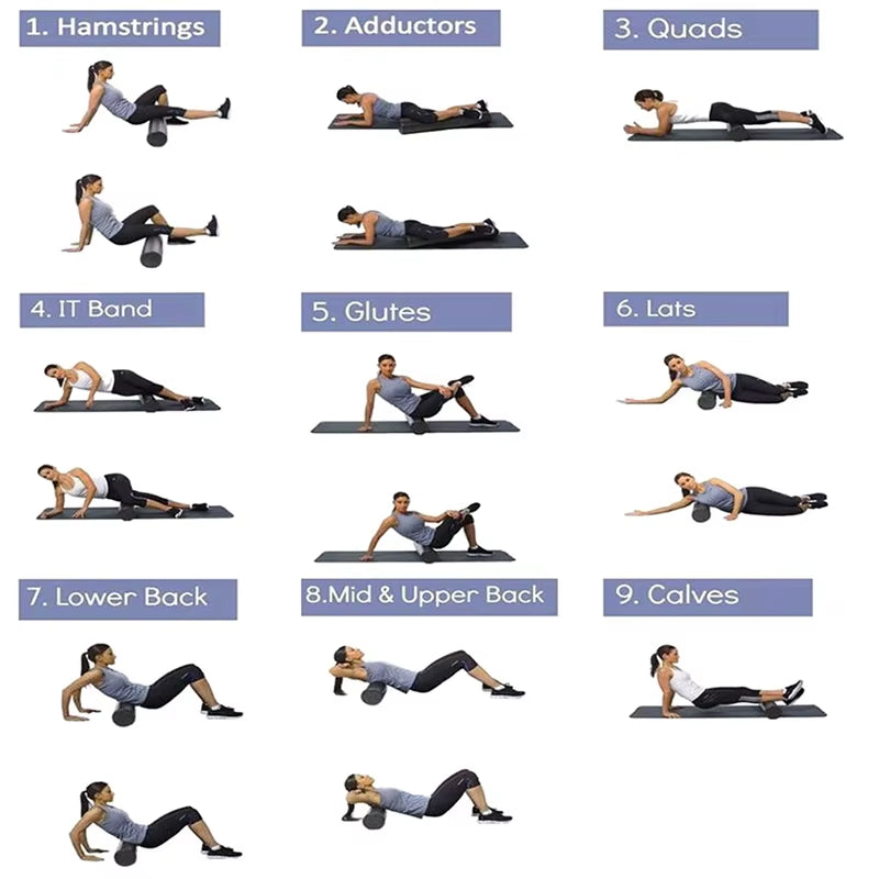 Pilates Foam Roller – Verkrijgbaar in 30 / 45 / 60 cm - Rek&Strek