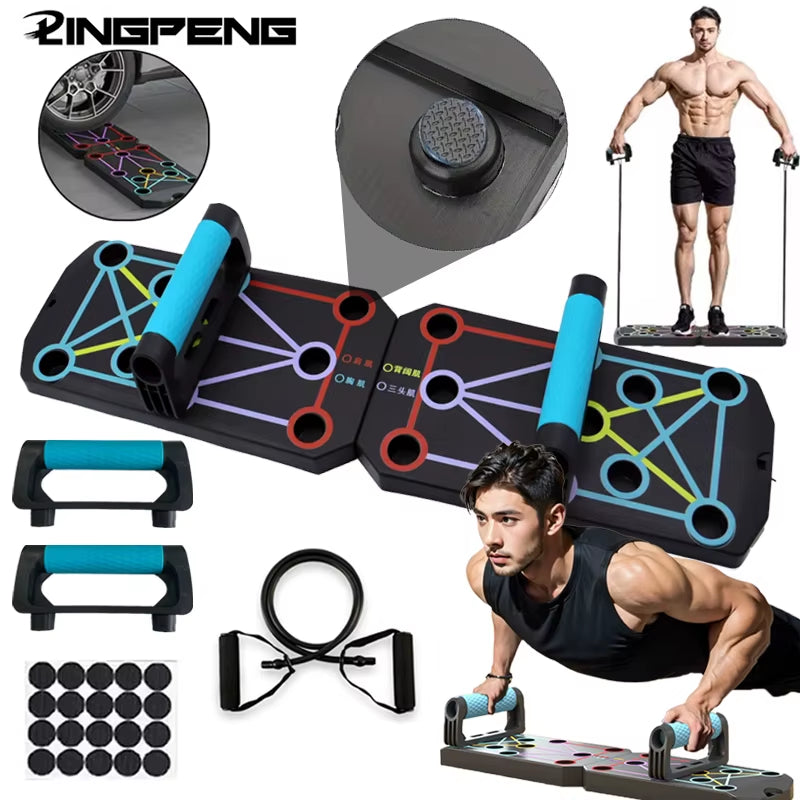 Multifunctioneel Push-up Board met Kleurcodering - Rek&Strek