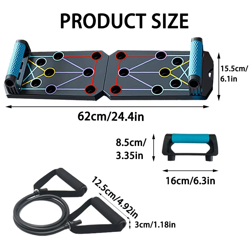 Multifunctioneel Push-up Board met Kleurcodering - Rek&Strek