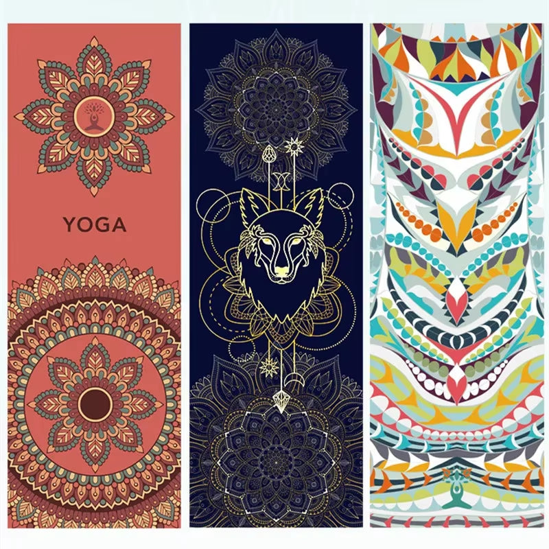 Hot Yoga Mat Towel – Antislip & Ademend (185x63cm) - Rek&Strek